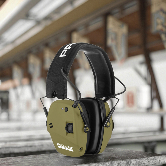Electronic Earmuff Noise Cancelling Hunting Ear Protection Active Sound Insulation Bluetooth Active Sporting Ear Muffs CE