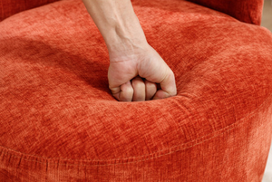 Sillón de Diseño Nórdico Moderno para Dormitorio, Espacios Pequeños, Tapizado en Tela, Diseño de Barril, para Sala de Estar, Hotel - Product Image 2