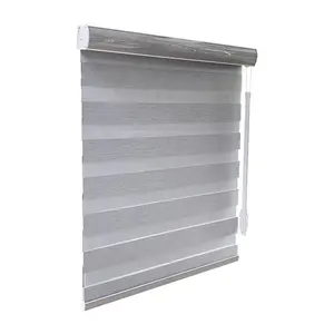 Zebra Roller shades day and night indoor manual rod system control shading window blinds shades