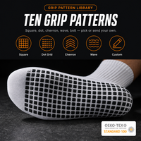 Chaussettes de sport tendance de créateur, chaussettes de compression athlétiques, chaussettes de football antidérapantes avec logo personnalisé pour le fitness et la gym