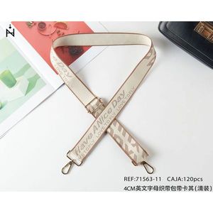 Cinghia in Tessuto 4Cm Beige con Scritta in Inglese per Borse - Product Image 3