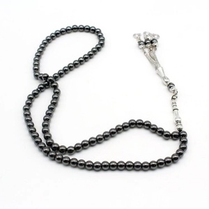 YASEEN Tasbih de Hematita Anti-Metalizada de 6mm con 99 Cuentas, Étnico, Cómodo para la Mano, Accesorio Musulmán para el Dhikr Diario, Cuatro Estaciones - Product Image 1