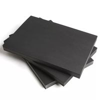 Usine en gros 230g carton de couleur foncée 4K8KA3A4 couleur peinture à la main résine simple face revêtement Compatible sérigraphie