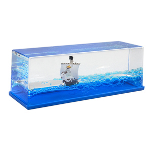 Liquid Wave bateau flottant océan bleu presse-papier liquide papeterie pour cadeau de festival - Product Image 3