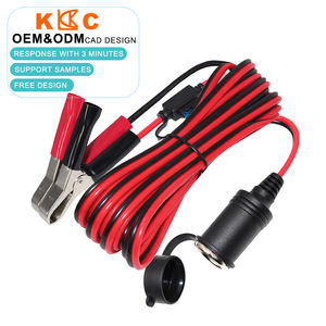 12V Car Battery Alligator Clip to Female <b>Socket</b> Power Supply Connector Emergency Terminal Accessory 12V Power <b>Extension</b> Cord - Product Image 3