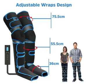 OEM <span class=keywords><strong>ODM</strong></span> rodilla calor aire compresión pie pantorrilla muslo pierna masajeador 25KPa-48KPa 6 modos 3 intensidades presoterapia apoyo - Product Image 2