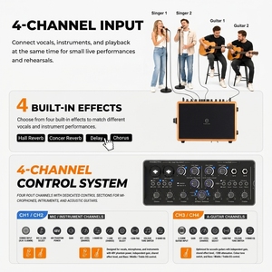 <span class=keywords><strong>Amplificador</strong></span> <span class=keywords><strong>de</strong></span> Guitarra Eléctrica Musiccube IMA90Pro para Actuaciones en Vivo al Aire Libre <span class=keywords><strong>con</strong></span> <span class=keywords><strong>Bluetooth</strong></span> y Altavoz para Callejeros - Product Image 5