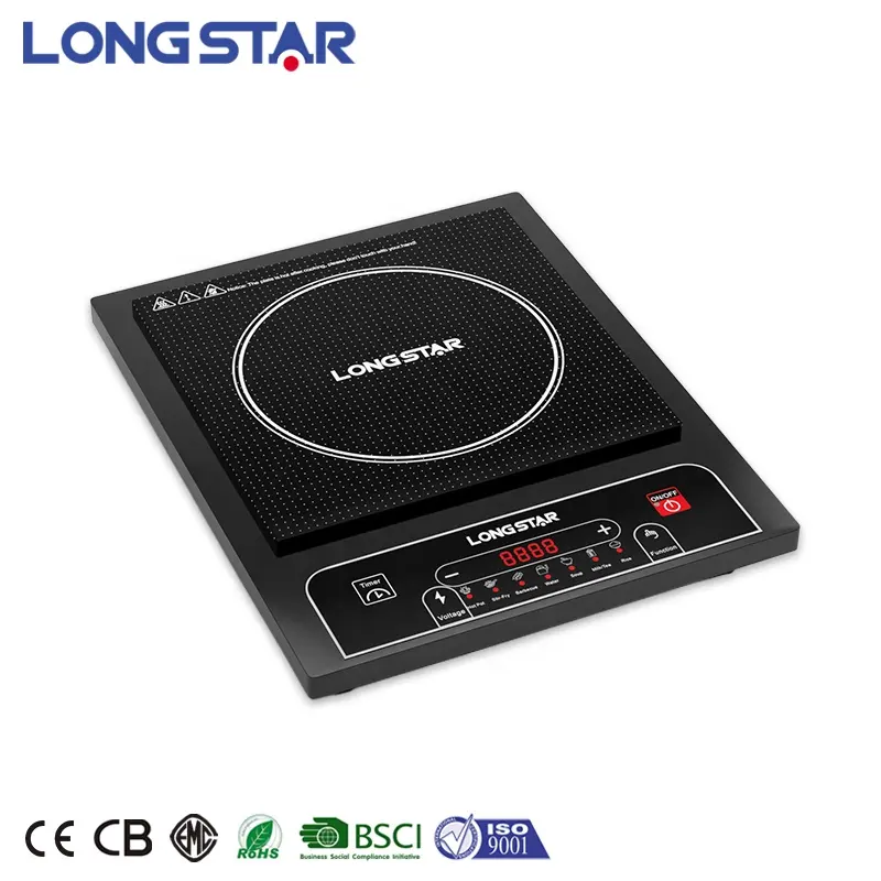 Portable Stove 2000w Electric Hot Plate CE CB Rohs OEM Single Burner Induction Cooker