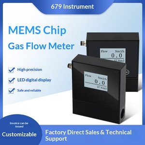 熱式ガス質量流量計 DN10 窒素酸素空気天然ガス MEMS 計測器 アルミニウム合金 カスタマイズ可能 +/-1.5% 精度 - Product Image 4