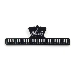 Pince à partitions en plastique en gros, motif clavier de piano, support de partitions pour instruments de musique OEM/ODM - Product Image 2
