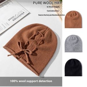 Nuevo Gorro de Punto de Lana Cálido para Otoño e Invierno con Cordón Ajustable para Cabezas Grandes - Product Image 3