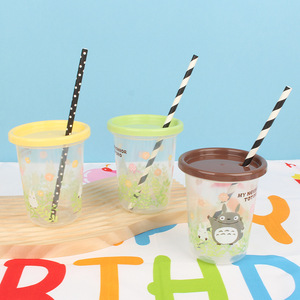 Tazza per Bambini da 10oz con Cannuccia, Bicchieri con Cannuccia per i Primi Anni, Tazze Take & Toss per Bambini - Product Image 3