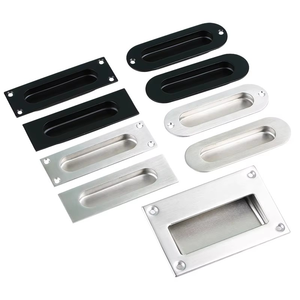 Recessed Cabinet Handle Sliding <strong>Door</strong> Stainless Steel Concealed Pull Durable Drawer <strong>Knobs</strong> for Kitchen - Product Image 6