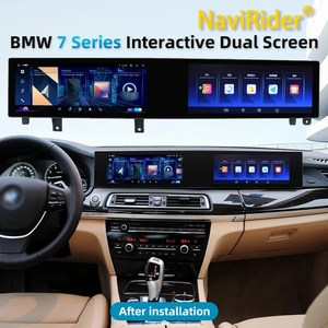 หน้าจอโค้งคู่ขนาด 21 นิ้ว สำหรับรถยนต์ BMW ซีรีส์ 7 ปี 2009-2015 รุ่น F01 F02 F04 เครื่องเล่นวิทยุติดรถยนต์ระบบ Android พร้อม Carplay GPS Navi มัลติมีเดียเพลเยอร์ - Product Image 2