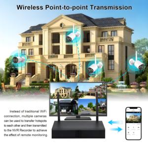 8CH không dây wifi an ninh Camera Kit với tầm nhìn ban đêm không thấm nước CCTV NVR giám sát đối với trang chủ - Product Image 3