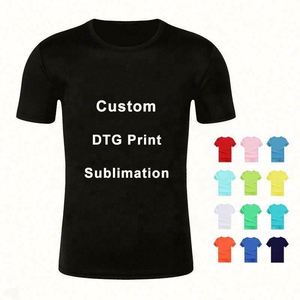 DTG Custom <b>T</b> Shirt Printing Sublimation <b>T</b> Shirt Manufacturer Plain <b>T</b>-Shirt Custom Logo Tshirts Polyester Blank <b>T</b> Shirt for Men - Product Image 1