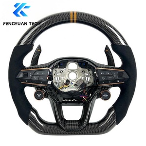 Volant en fibre de carbone pour <span class=keywords><strong>Audi</strong></span> A1 A3 A4 A5 A6 A7 C5 C6 C7 C7.5 C8 B6 B7 B8 B8.5 B9 Gb 8v 8p 8y B10 RS5 RS6 RS7 S5 S6 S7 - Product Image 6