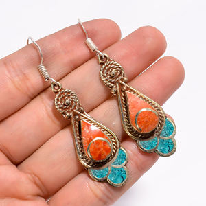 ต่างหูสไตล์โบโฮแบบชาติพันธุ์ทิเบตสำหรับผู้หญิงและเด็กผู้หญิง - Product Image 2