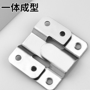 Stainless Steel Mountain-Shaped Buckle Connector Sofa Frame Hanging Piece Concealed <b>Snap</b> <b>Hook</b> Fixing Durable - Product Image 2
