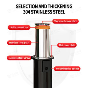 Sws स्वचालित रिट्रेटेबल हाइड्रोलिक बोलार्ड पोस्ट कार पार्किंग बोलार्ड स्टेनलेस स्टील ड्राइववे आवासीय स्वचालित बोलार्ड - Product Image 4
