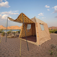 Tente de camping gonflable en coton Oxford TC, quatre saisons, résistante à l'eau, ouverture rapide, protection UV, vente en gros