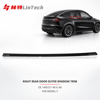 LinTech Promotion : Garniture extérieure de vitre de porte arrière droite 1495721-40-E-XX, compatible OEM, pour réparation de joint de vitre Tesla Model Y, pièces EV