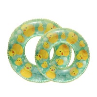 Bouées de natation gonflables en forme de canard jaune de dessin animé, flotteurs de piscine gonflables, jouets de fête de plage, tubes de natation