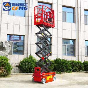 Precio de fábrica, autopropulsado, 200kg, altura ajustable, plataforma de trabajo elevada, batería, <span class=keywords><strong>andamio</strong></span> elevador <span class=keywords><strong>pequeño</strong></span> - Product Image 3