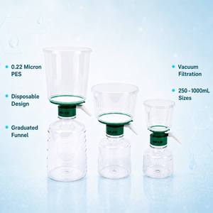 Filtre à vide jetable, dispositif de filtration sous vide, bouteille de réception graduée, unité de filtration sous vide de laboratoire - Product Image 1