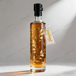 Bottiglie di Vetro Vuote per Distillati dal Design Unico, Stampa Logo Personalizzata per Gin, Vodka, Whisky, Tequila <span class=keywords><strong>e</strong></span> Produzione di Vino - Product Image 1