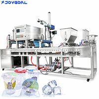 Machine de remplissage automatique de gobelets à glace JOYGOAL BHJ, machine d'emballage de gobelets à glace, machine de scellage de gobelets à glaçons, machine de scellage de gobelets