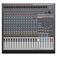 Console de mixage DJ professionnelle GX 16/32 canaux avec égaliseur 3 bandes, MP3/USB/Bluetooth, 99 effets, sortie stéréo/mono, boîtier métallique pour scène