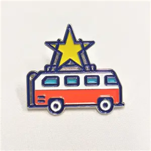 High Quality Die Cast Black Plating Customized Car Bus Trunk Design Hard Enamel Pins Soft Enamel Pins For Decoration