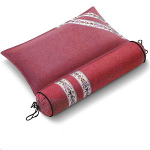 Almohada cilíndrica de ajenjo antibacteriana natural para alivio cervical, medicina tradicional china antigua, almohadas circulares para el cuello - Product Image 2