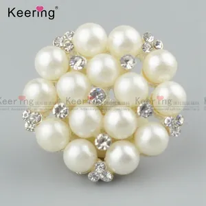 Keering 2020 botón de metal de moda con cuentas de diamantes de imitación para accesorios de ropa WBK-1478