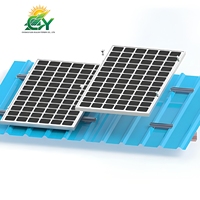 Système de montage photovoltaïque pour toiture métallique à joint debout, avec pinces de joint anodisées et rails en aluminium pour projets solaires commerciaux sur toitures