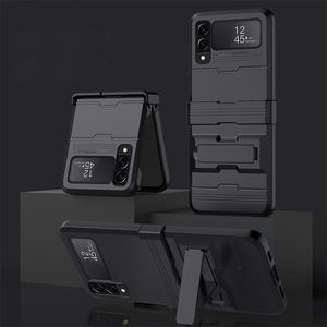 <span class=keywords><strong>Coque</strong></span> de téléphone portable à charnière d'écran pliable <span class=keywords><strong>pour</strong></span> <span class=keywords><strong>Galaxy</strong></span> <span class=keywords><strong>Z</strong></span> <span class=keywords><strong>Flip</strong></span> <span class=keywords><strong>4</strong></span> support PC dur <span class=keywords><strong>pour</strong></span> Samsung <span class=keywords><strong>Z</strong></span> <span class=keywords><strong>Flip</strong></span> 3 avec béquille - Product Image 3