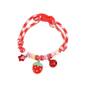 <span class=keywords><strong>Collar</strong></span> de Lujo para Gato con Diseño Trenzado en Contraste, Lindo Estampado de Huella, Campana Sencilla, de Poliéster, con Dibujos Animados, Ajustable, para Todas las Estaciones - Product Image 5