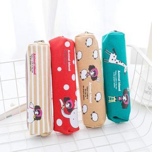 Custom Printed Multi-Colored Digital Printing Cotton <b>Canvas</b> Zipper Pencil Case Pen Pouch Cosmetic Bag - Product Image 3