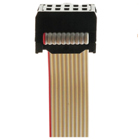 Câble plat IDC gris 2,54 mm avec numéro de broche personnalisé, longueur sur mesure, connexion prise-prise pour utilisation informatique