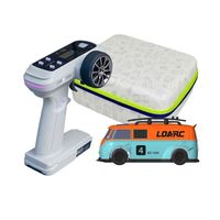 LDARC V64 1/64 RTR Mini Autobús RC de Juguete, Control Remoto 2.4G para Adultos y Niños, Modelo de Vehículo de Mesa, Auto Eléctrico