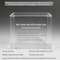 Boîte de protection et de présentation pour ETB (Elite Trainer Box) en acrylique transparent anti-UV 99% avec couvercle magnétique, directement de l'usine