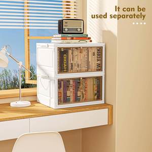 Hot Sale PP Plastic Rectangle Transparent Windows Organizers Collapsible Dustproof <b>Folding</b> Eco-Friendly Modern Shoe Rack <b>Storage</b> - Product Image 6