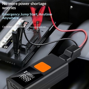 Compresseur d'air portable pour voiture, gonfleur électrique, démarreur de voiture, alimentation de secours <span class=keywords><strong>3</strong></span>-en-1, booster d'allumage Modèle P2 Simple - Product Image 2