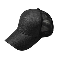 Nouvelle Casquette de Baseball Unisexe Promotionnelle à 6 Panneaux en Dobby Style Urbain avec Ouverture pour Queue de Cheval, Casquette de Sport en Maille Fluorescente pour l'Été