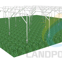 Panneau solaire de serre agricole chinois, structure à montage sur le sol pour système d'énergie solaire, livraison gratuite