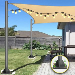 <span class=keywords><strong>Poteau</strong></span> de <span class=keywords><strong>Voile</strong></span> d'Ombrage et Mât d'Éclairage Élégant <span class=keywords><strong>pour</strong></span> Décoration Extérieure - Product Image 1