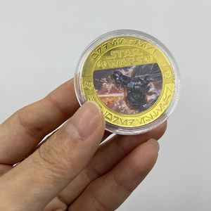 5 designs métal film <span class=keywords><strong>starwars</strong></span> souvenir à collectionner pièce plaquée or 24k en stock - Product Image 4