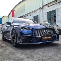 Kit de parachoques delantero y labio de fibra de carbono para Infiniti Q60 (Proyecto Black S Concept)