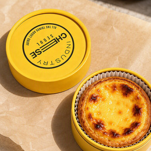 Emballage cylindrique en carton kraft biodégradable résistant au four, pour gâteaux, cheesecakes, desserts, tube en papier de qualité alimentaire - Product Image 2